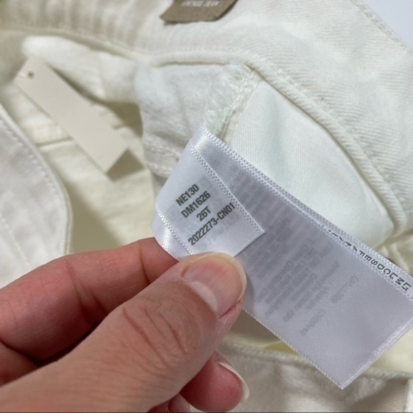 New Madewell Tall Curvy Perfect Vintage Jean Tile White 26T - Picture 4 of 11